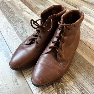 Vintage Brown Leather Boots
